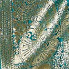 Rama Green Dotted Patterned Saree with Peacock Zari Motifs on the Border